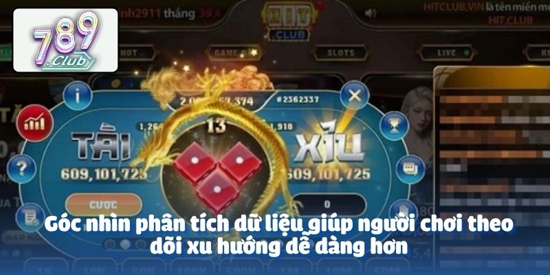 Góc nhìn phân tích dữ liệu giúp người chơi theo dõi xu hướng dễ dàng hơn
