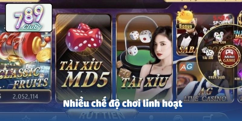 Nhiều chế độ chơi linh hoạt