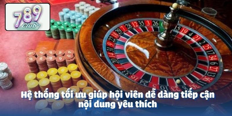 Hệ thống tối ưu giúp hội viên dễ dàng tiếp cận nội dung yêu thích